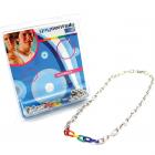 Gaysentials Rainbow And Silver Links Necklace (20 Inches) Sex Toy Product