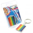 Gaysentials Rainbow Flag Pewter Key Chain Sex Toy Product