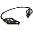 H2h Nipple Clamps Jaws W/chain (black) Sex Toy Product