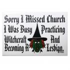 Gaysentials Sorry I Missed Church... Magnet Sex Toy Product