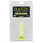 Basix Rubber Works - Mini Butt Plug Glow In The Dark Sex Toy Product