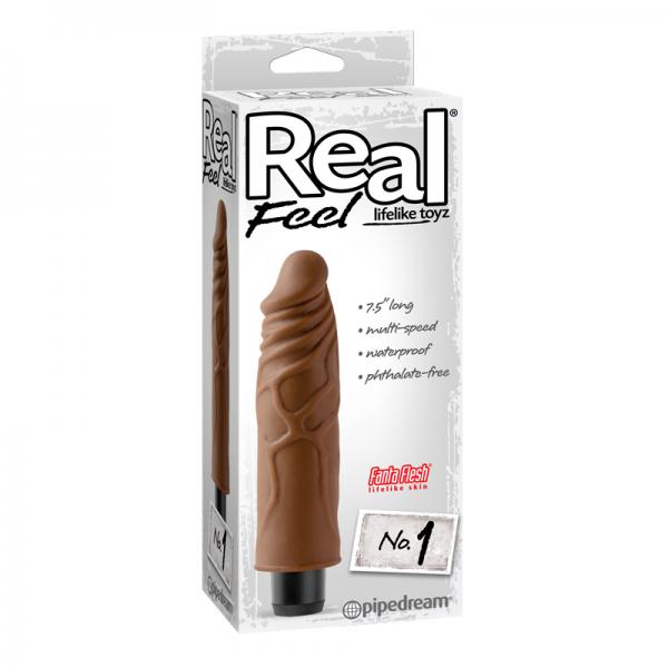 Real Feel Lifelike Toyz No. 1 Brown Vibrator Sex Toy Product