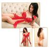 Unwrap Me Satin Bow Teddy M/L Red Sex Toy Product Image 3