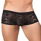 Male Power Stretch Lace Mini Short Black Small Sex Toy Product