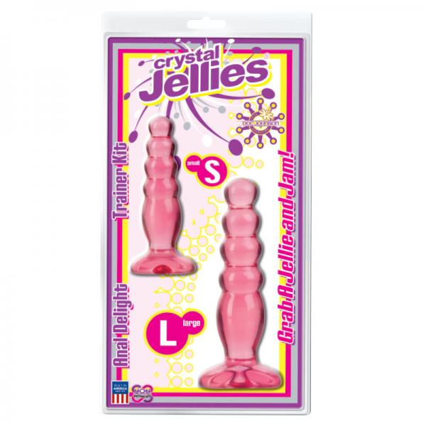 Crystal Jellies Anal Delight Trainer Kit Pink Sex Toy Product