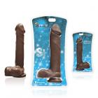 Si 8in Cock W/balls & Suction Cup - Brown Sex Toy Product