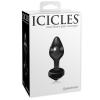 Icicles No. 44 Black Glass Butt Plug Sex Toy Product Image 2