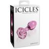 Icicles No 48 Pink Glass Butt Plug Sex Toy Product Image 2