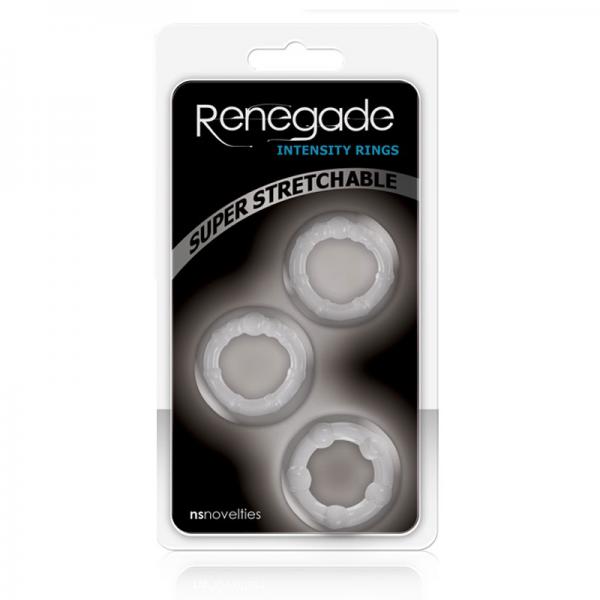 Renegade Intensity Rings 3 Clear Pack Sex Toy Product