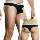 Male Power Athletic Mesh Sport Thong Black Medium  Sex Toy Product