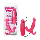 Power Play Triple Teaser Pink Vibrator Sex Toy Product