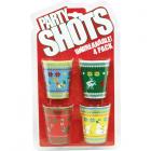 Christmas Characters 4pc Plastic Shot Glass Set Sex Toy Product