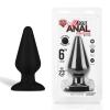Hustler Anal Silicone Butt Plug 6 inches Black Sex Toy Product Image 2