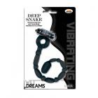 Wet Dreams Vibrating Deep Snake Cockring Black Sex Toy Product