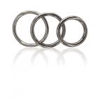 Manbound Metal Cock Ring 3 Pack Silver Sex Toy Product