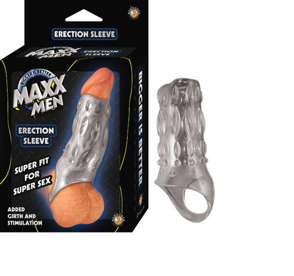 Maxx Men Erection Sleeve Clear Sex Toy Product