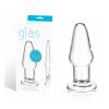 Glas 3.5 inches Glass Butt Plug Clear Sex Toy Product Image 2