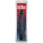 Jr. Veined Double Header - 12in - Bender Black Sex Toy Product