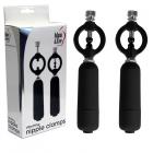 Adam & Eve Vibrating Nipple Clamps Black Sex Toy Product