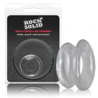 Rock Solid Convex Clear C Ring In A Clamshell Sex Toy Product