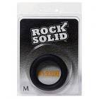 Rock Solid Silicone Black C Ring, Medium (1 7/8in) In A Clamshell Sex Toy Product