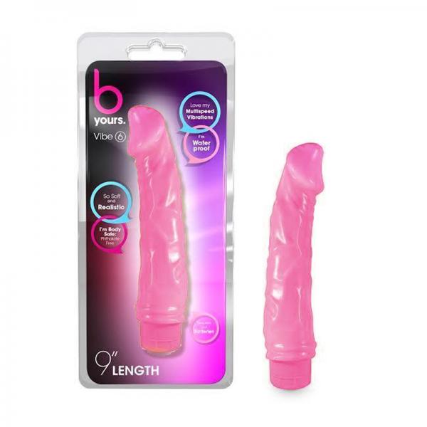 B Yours Vibe 6 9 inches Vibrating Dildo Pink Sex Toy Product