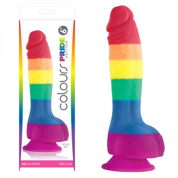 Colours Pride Edition 6 inches Dong Rainbow Sex Toy Product