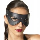 Kink Faux Leather Studded Fantasy Eye Mask Black  Sex Toy Product