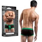 Male Power Futbol Attacker Mini Short Black Lrg Sex Toy Product