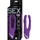 Sex Double Teaser 10 Function Dual Motors Rechargeable Silicone Waterproof Purple Sex Toy Product