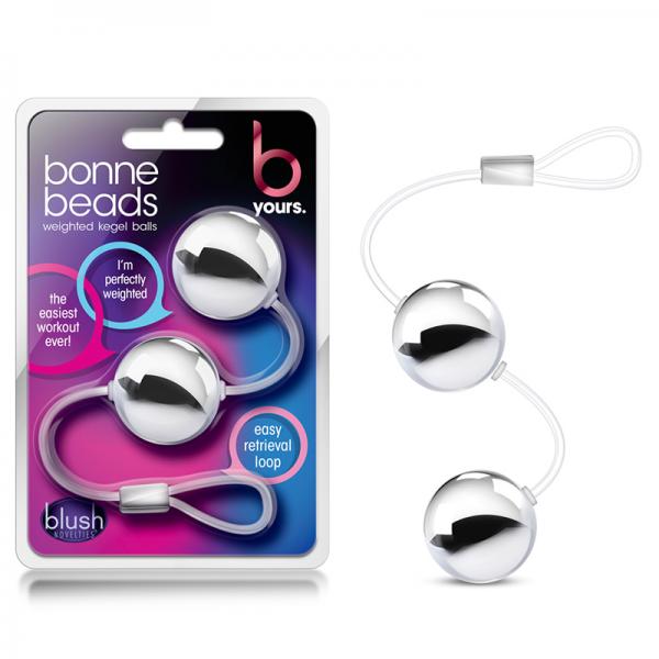 Bonne Beads Weighted Kegel Balls Silver Sex Toy Product