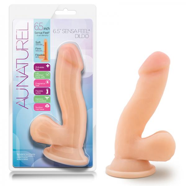Au Naturel 6.5 inches Sensa Feel Dildo Beige Sex Toy Product