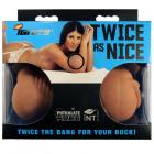 Twice As Nice Caramel Tan Stroker Sex Toy Product