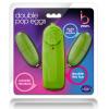 Double Pop Eggs Lime Green Vibrating Bullet Sex Toy Product Image 3