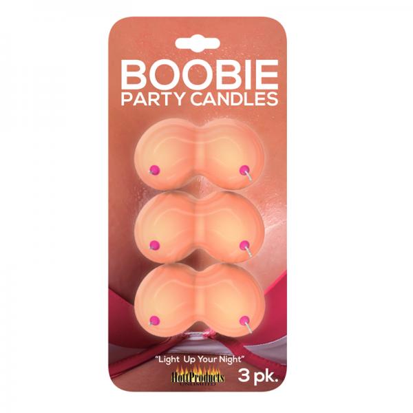 Boobie Party Candles 3 Pack Sex Toy Product