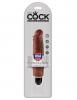 King Cock 7 inches Vibrating Stiffy Brown Sex Toy Product Image 3