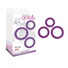 Gossip Love Ring Trio Silicone Violet Sex Toy Product
