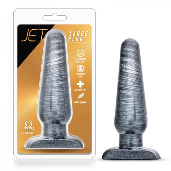 Jet Large Plug Carbon Metallic Black Sex Toy Product