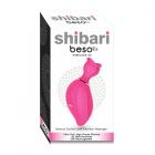 Shibari Beso Sensual Suction Massager 8 Function Silicon Usb Rechargeable Splashproof Pink Sex Toy Product