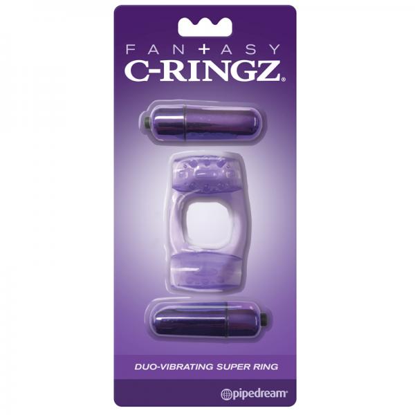 Fcr - Fantasy C-ringz Duo-vibrating Super Ring Purple Sex Toy Product