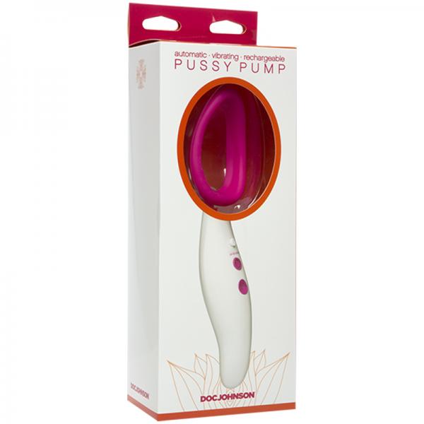 Automatic Pussy Pump Vibrating Pink White Sex Toy Product