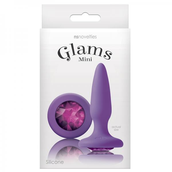 Glams Mini Butt Plug Purple Gem Sex Toy Product