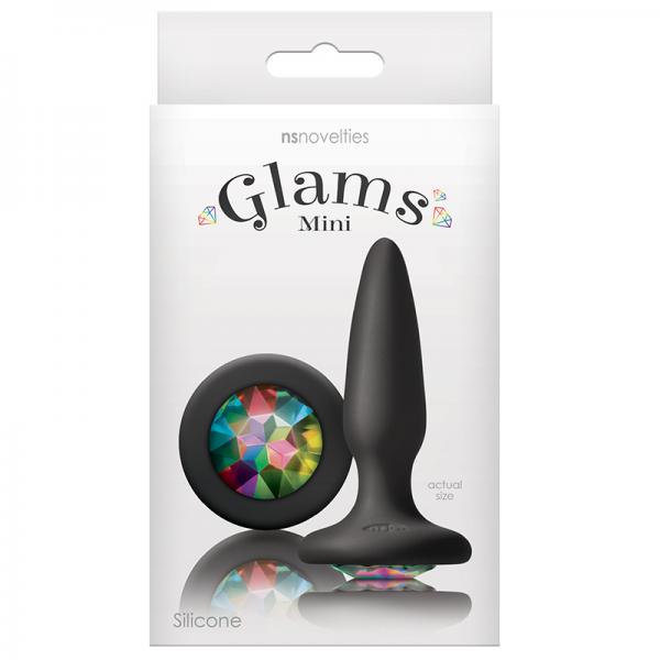 Glams Mini Butt Plug Rainbow Gem Sex Toy Product