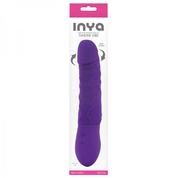 Inya Twister Purple Realistic Vibrating Dildo Sex Toy Product