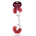 Temptasia - Plush Fur Cuffs - Burgundy Sex Toy Product