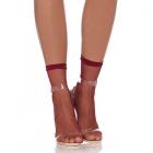 Fishnet Anklets O/s Burgundy Sex Toy Product