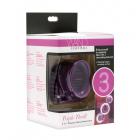 Wand Essentials Thunder-gasm 3 In 1 Silicone Wand Attachment, Purple Sex Toy Product