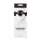 Sinful Soft Silicone Gag Black Sex Toy Product