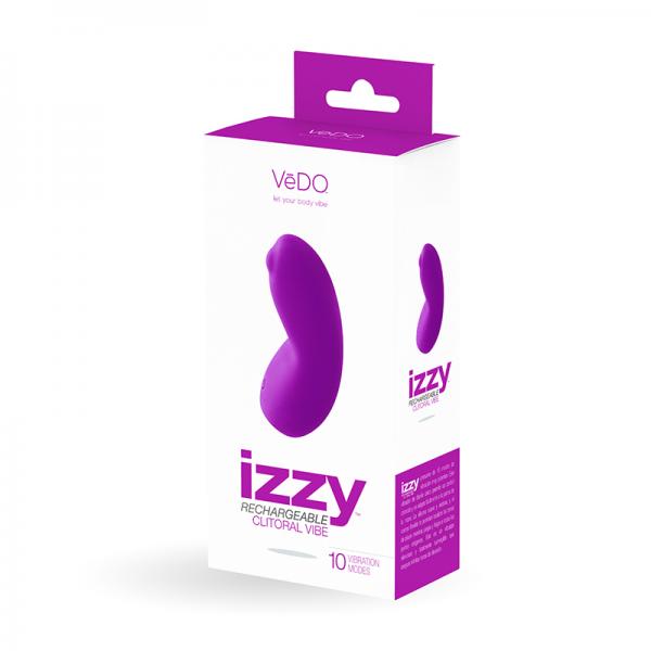 Vedo Izzy Rechargeable Clitoral Vibe - Violet Vixen Sex Toy Product