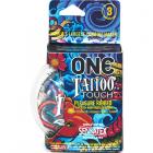 One Tattoo Touch Condom 3pk Sex Toy Product